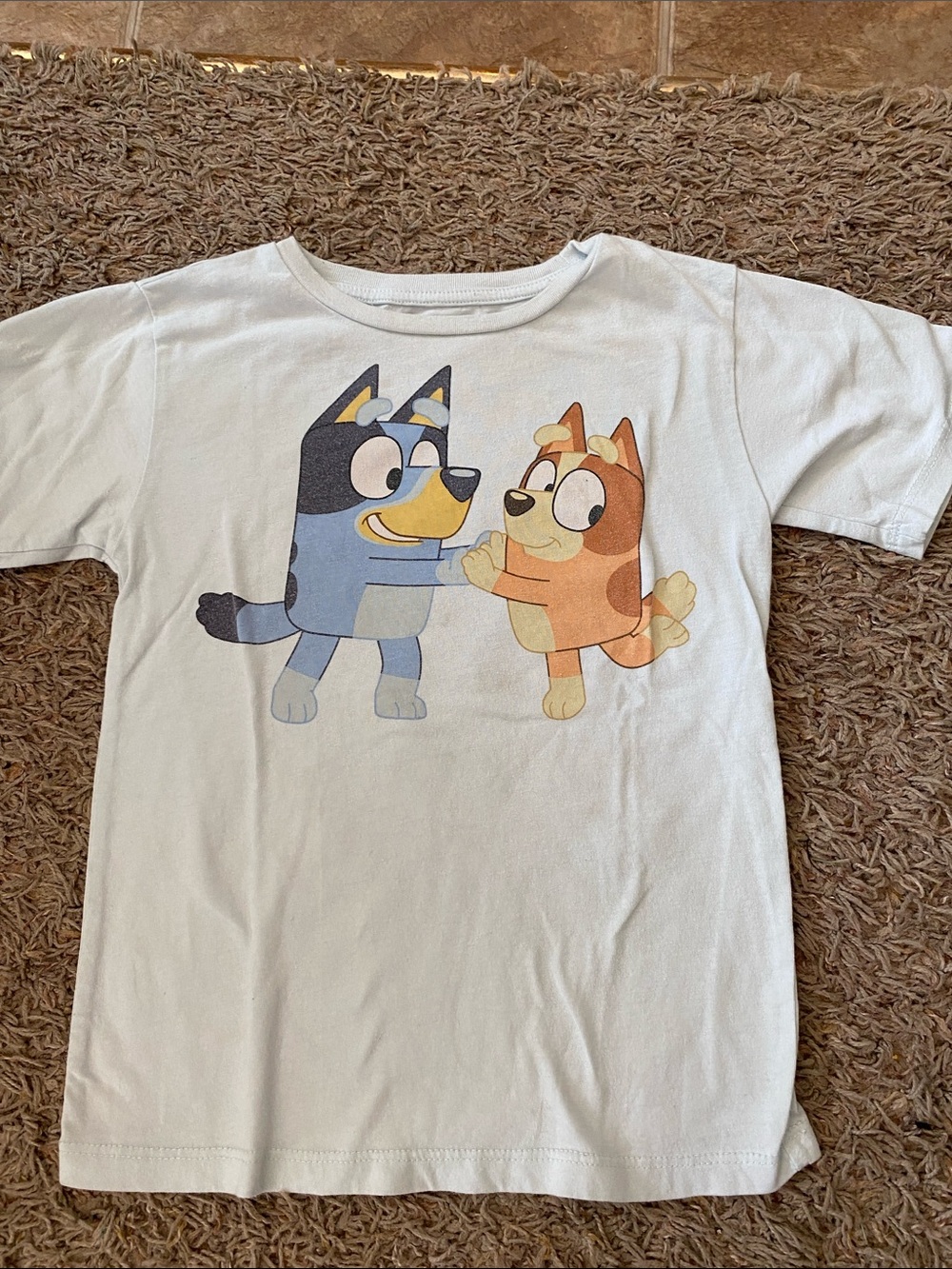 Kids lighte blue Graphic Tee with Bluey 4/5